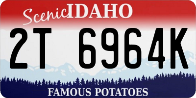 ID license plate 2T6964K