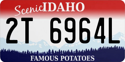 ID license plate 2T6964L