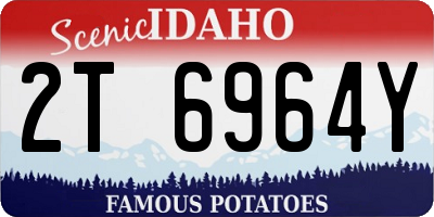 ID license plate 2T6964Y