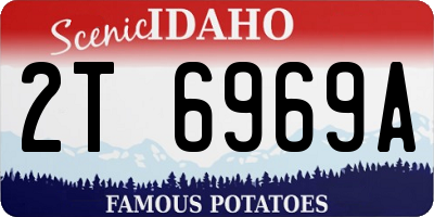 ID license plate 2T6969A