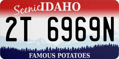 ID license plate 2T6969N
