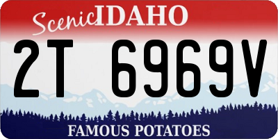 ID license plate 2T6969V