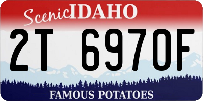 ID license plate 2T6970F