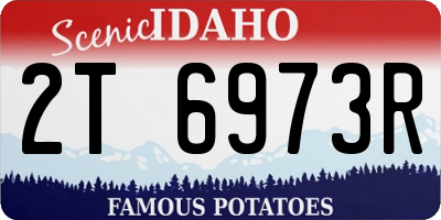 ID license plate 2T6973R