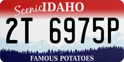 ID license plate 2T6975P