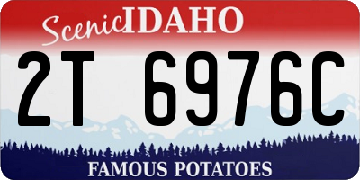 ID license plate 2T6976C