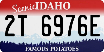 ID license plate 2T6976E