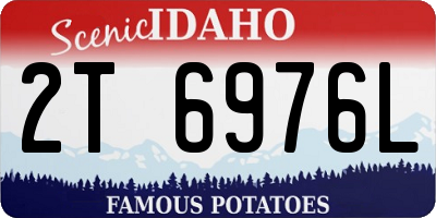 ID license plate 2T6976L