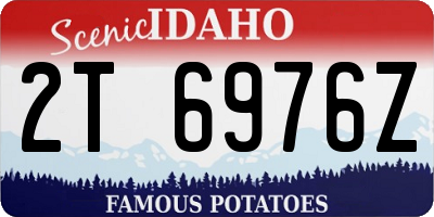 ID license plate 2T6976Z