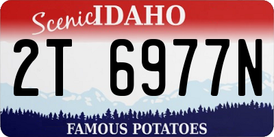 ID license plate 2T6977N