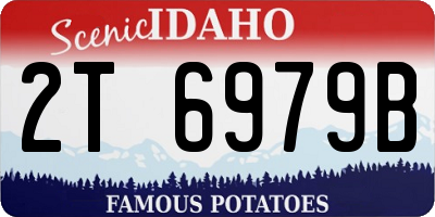 ID license plate 2T6979B