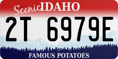 ID license plate 2T6979E