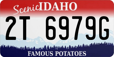 ID license plate 2T6979G