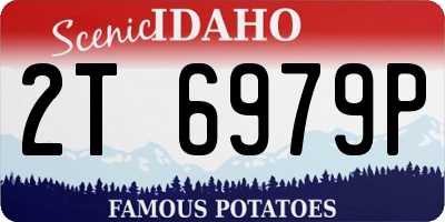ID license plate 2T6979P