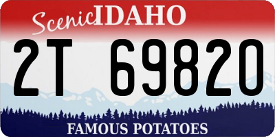 ID license plate 2T6982O