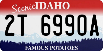 ID license plate 2T6990A