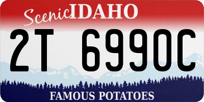 ID license plate 2T6990C