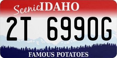 ID license plate 2T6990G