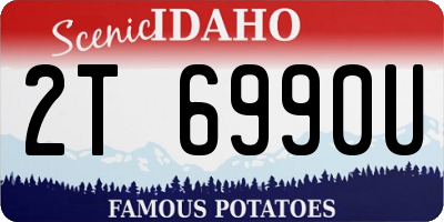 ID license plate 2T6990U