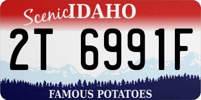 ID license plate 2T6991F