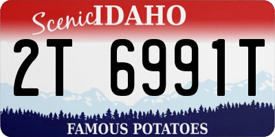 ID license plate 2T6991T
