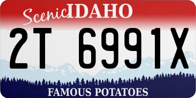 ID license plate 2T6991X