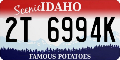 ID license plate 2T6994K