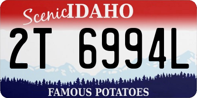 ID license plate 2T6994L