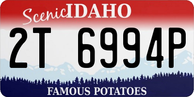 ID license plate 2T6994P