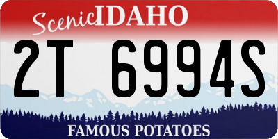 ID license plate 2T6994S