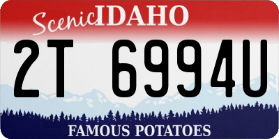 ID license plate 2T6994U