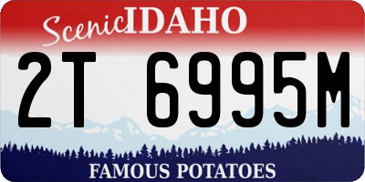 ID license plate 2T6995M