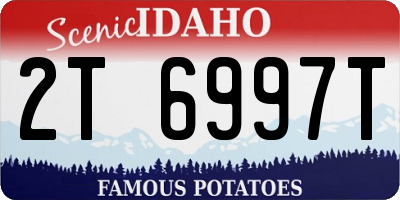 ID license plate 2T6997T