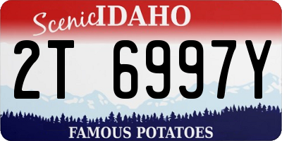 ID license plate 2T6997Y
