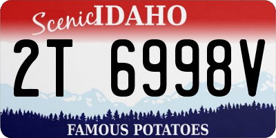 ID license plate 2T6998V