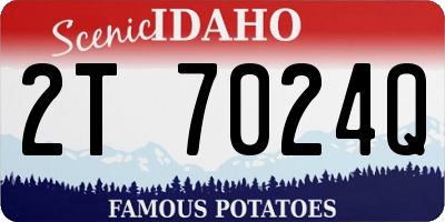 ID license plate 2T7024Q