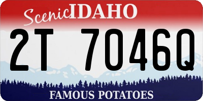 ID license plate 2T7046Q