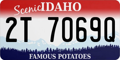 ID license plate 2T7069Q