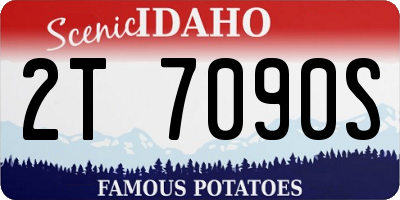 ID license plate 2T7090S