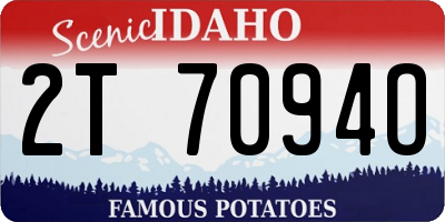 ID license plate 2T7094O