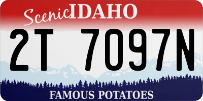 ID license plate 2T7097N