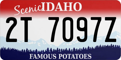 ID license plate 2T7097Z