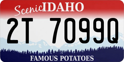ID license plate 2T7099Q