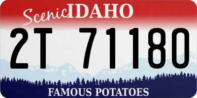 ID license plate 2T7118O