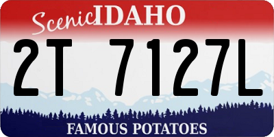 ID license plate 2T7127L