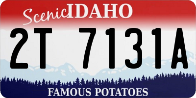 ID license plate 2T7131A