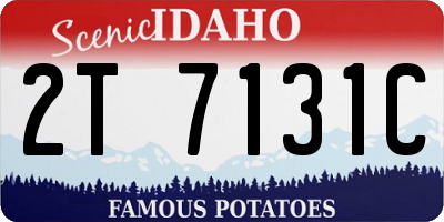 ID license plate 2T7131C