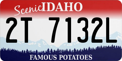 ID license plate 2T7132L