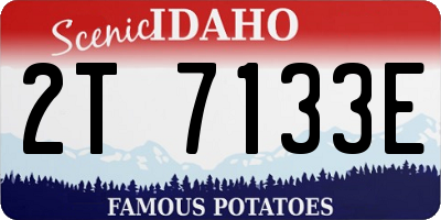 ID license plate 2T7133E