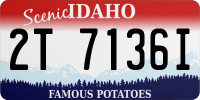 ID license plate 2T7136I